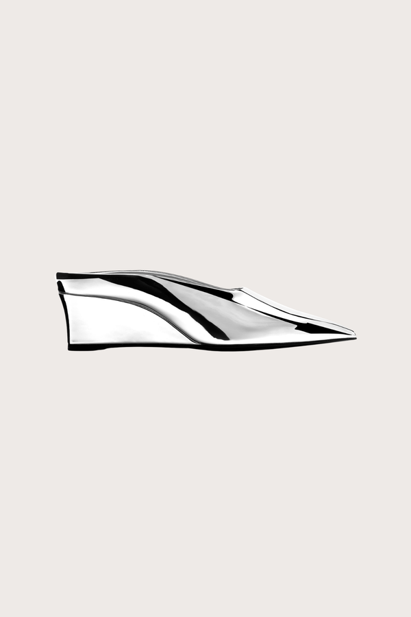 Pointed Gala Wedge - Silver