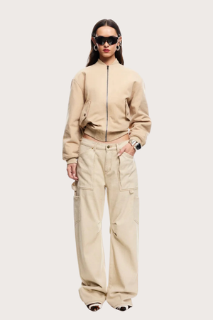 Worker Bomber in Light Tan