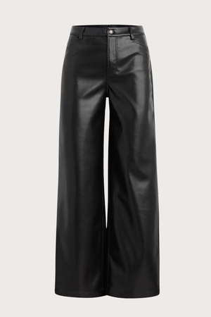 The Mischa Super High Rise Wide Leg Ankle in Raven
