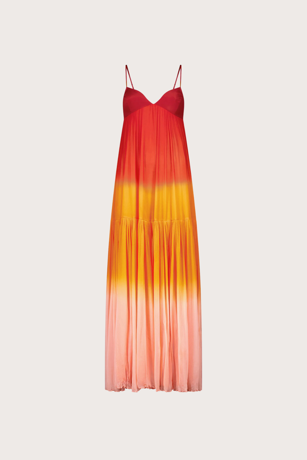 leslie amon orange maxi dress Leslie Amon Paloma sequin-embellishmentt Midi Dress | Orange