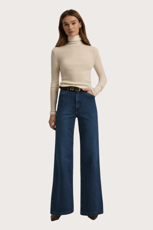 The Mischa Super High Rise Wide Leg in Columbia
