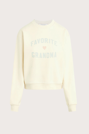 The Favorite Grandma Classic Sweatshirt in Gardenia