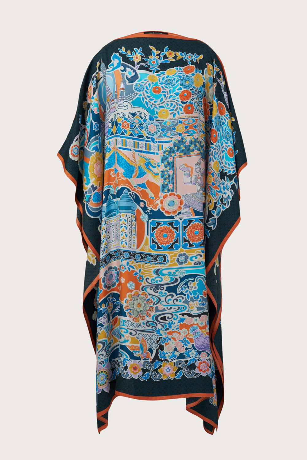 The Colorful Tiles Silk Kaftan