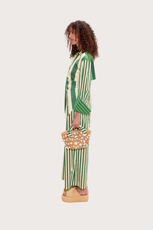 Toni Poplin Pant in Gummy Green