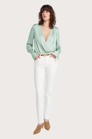 The Date Blouse in Light Sage