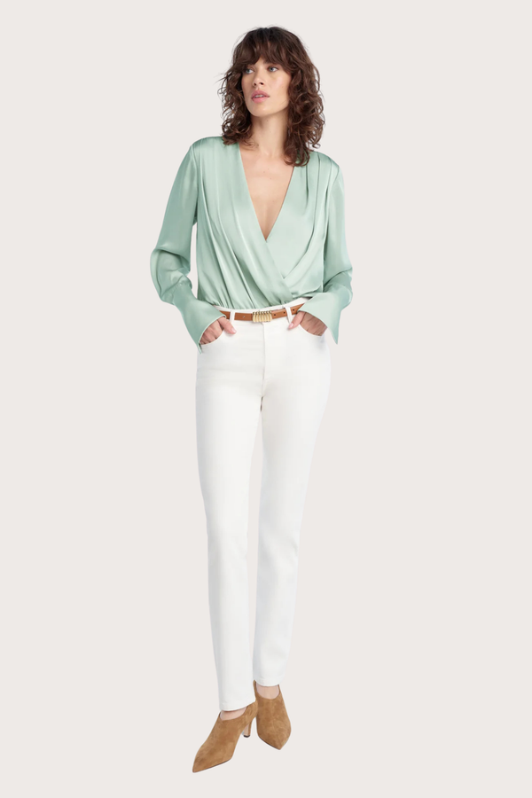 The Date Blouse in Light Sage