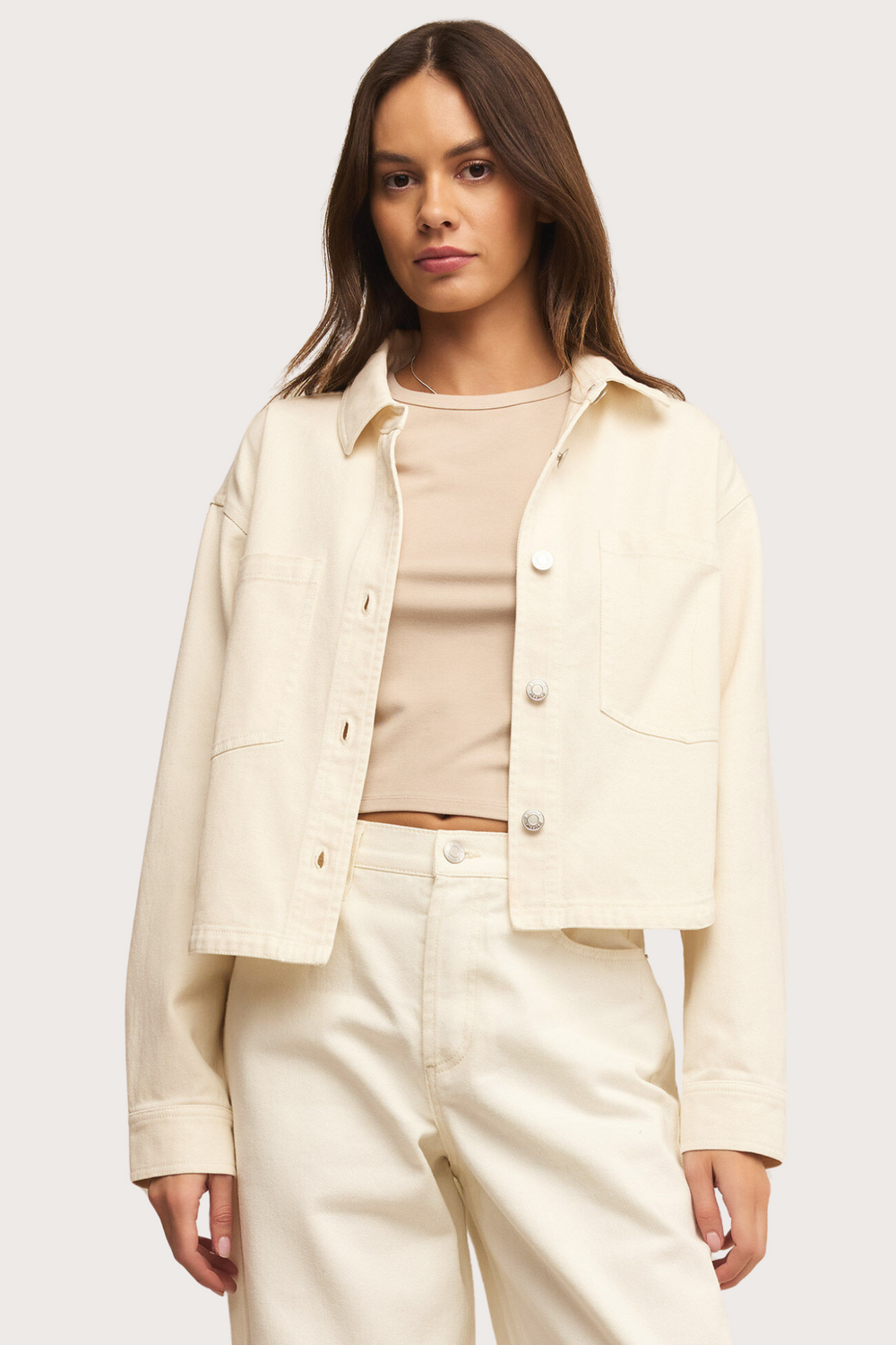 All Day Cropped Denim Jacket