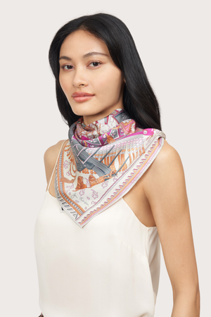 Hill Tribe Pink Scarf