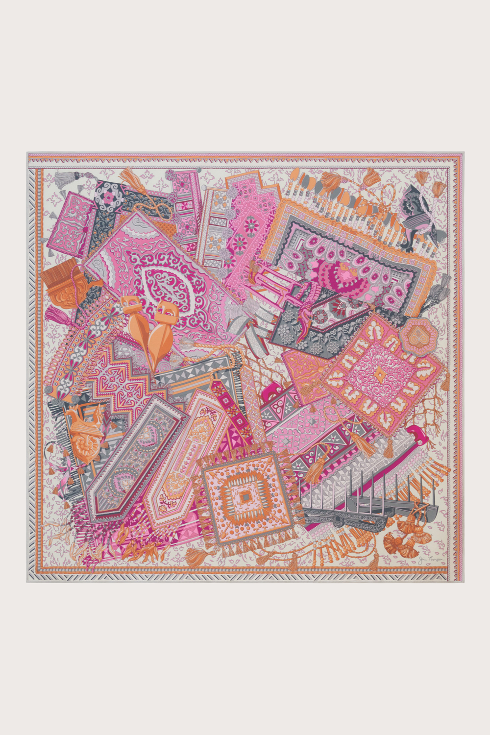 Hill Tribe Pink Scarf