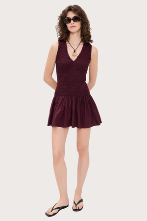 Palomar Mini Dress in Mulberry