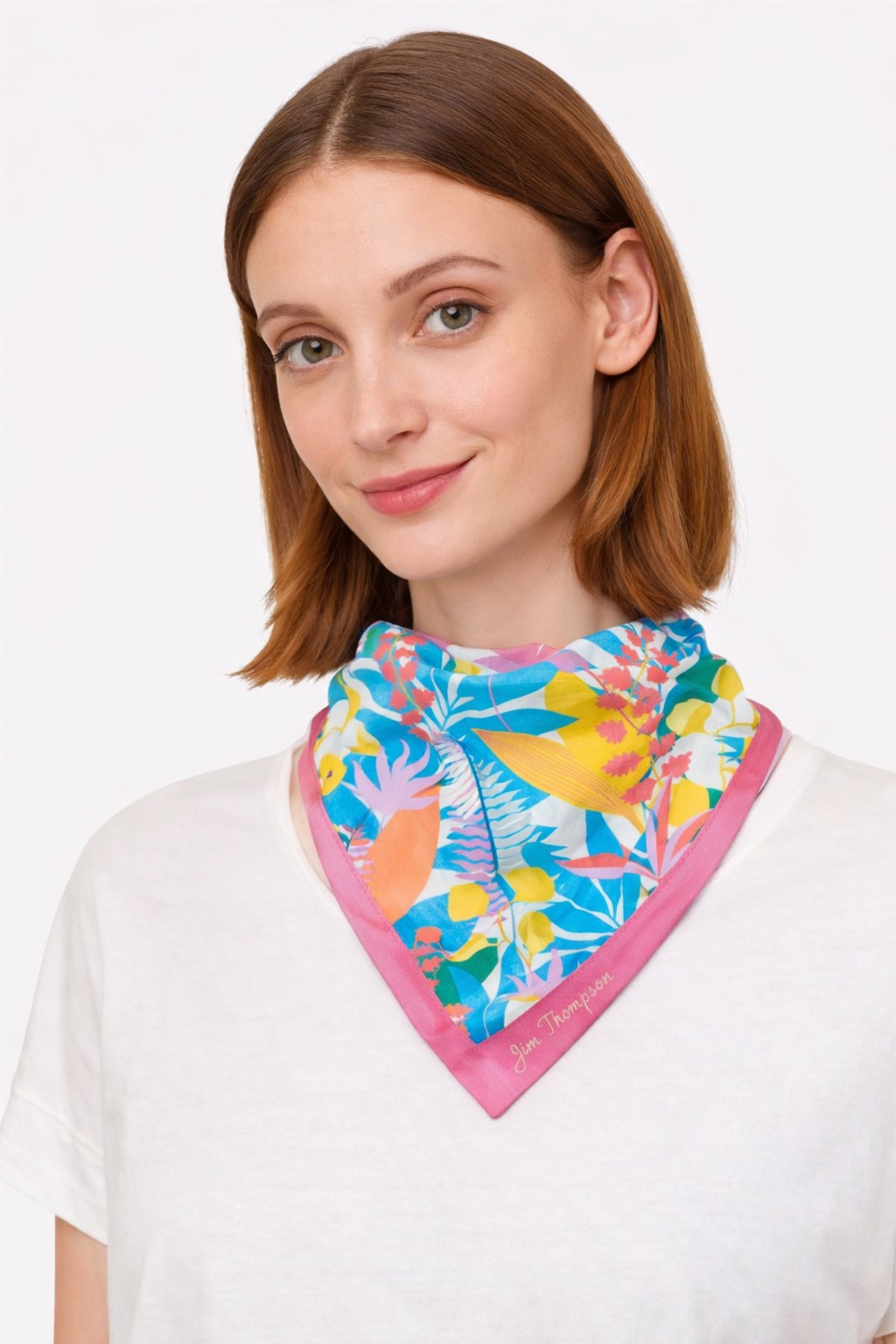 Ferns Dream Pink Handkerchief