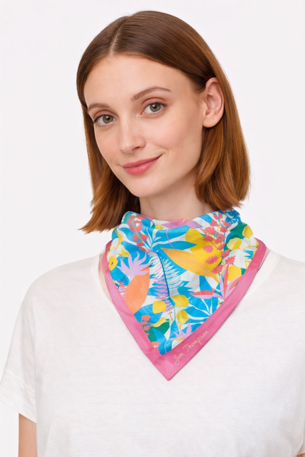 Ferns Dream Pink Handkerchief