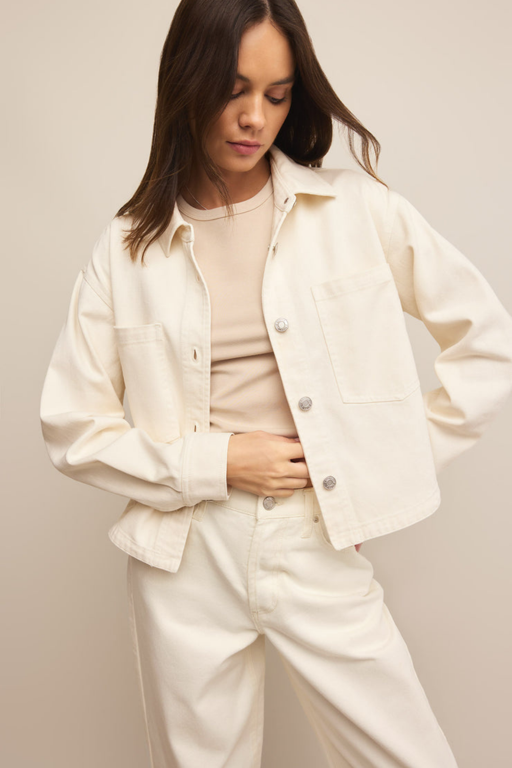 All Day Cropped Denim Jacket