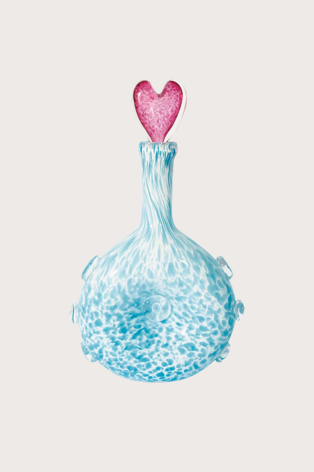 Glass Carafe with Heart Lid
