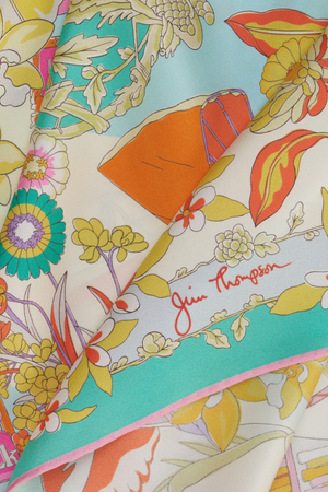 Jim Thompson Surawong Mink Pink Silk Scarf