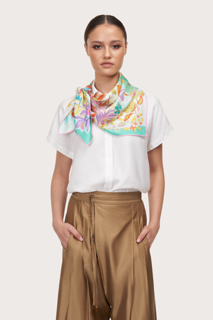 Jim Thompson Surawong Mink Pink Silk Scarf