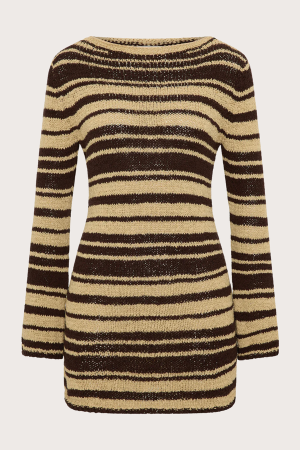 Micah Mini Dress Carob Wheat