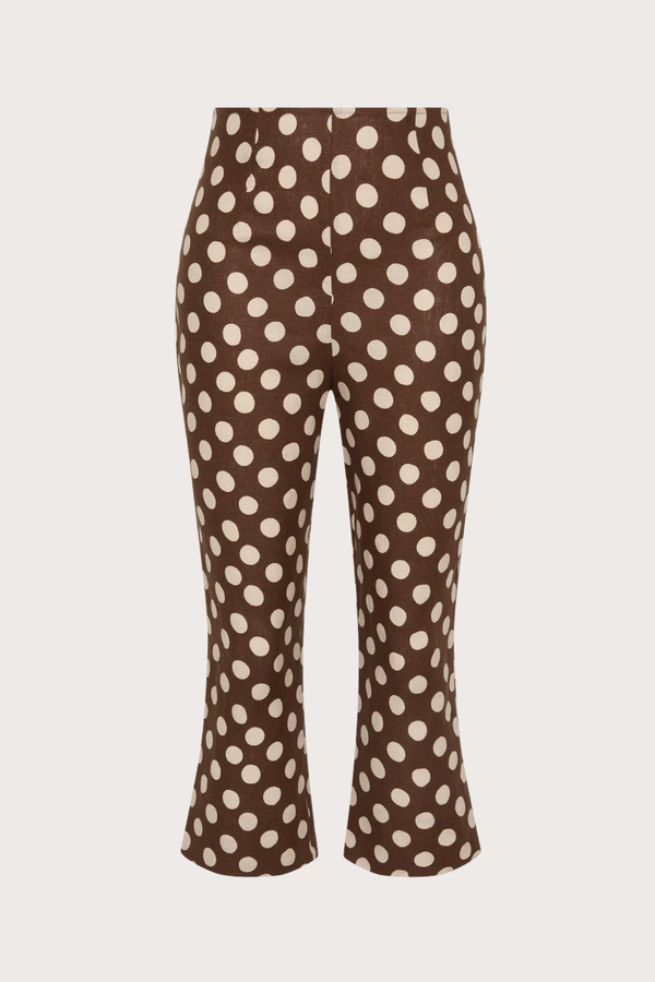 Valeria Capri Pant in Chocolato