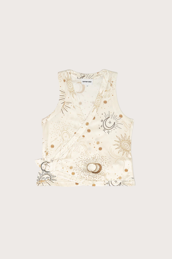 Priest Solar System-Printed Vest