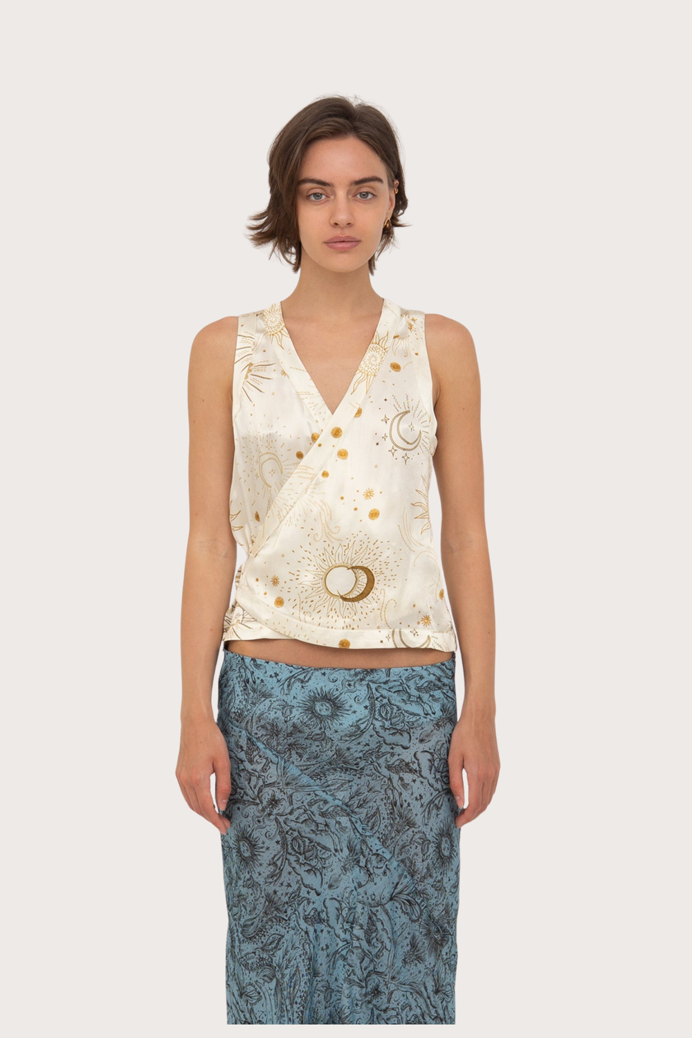 Priest Solar System-Printed Vest