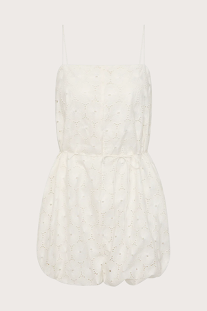 Rosella Playsuit in Dolce White Broderie