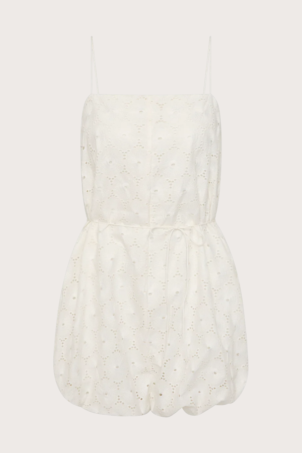 Rosella Playsuit in Dolce White Broderie
