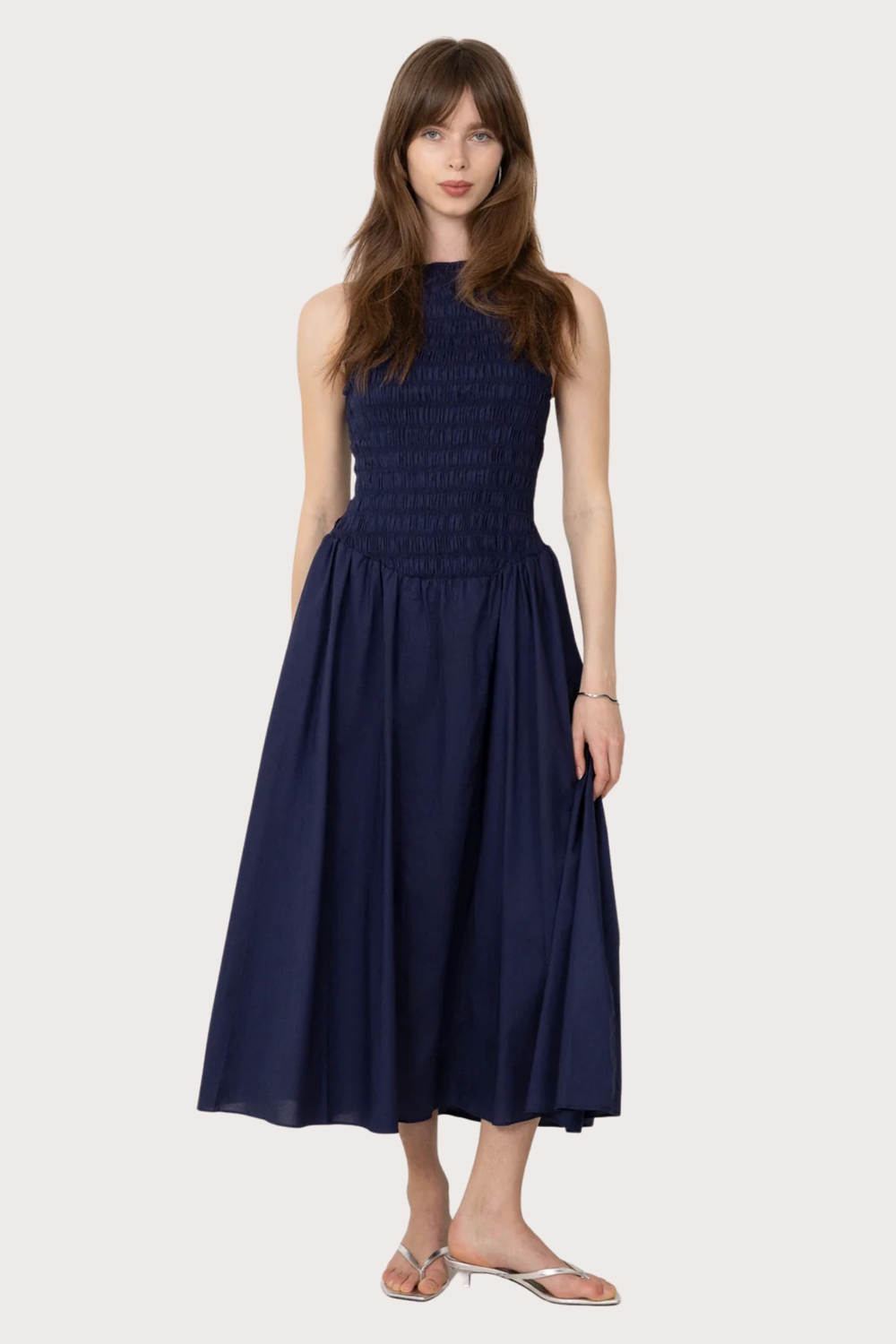 Luce Midi Dress in Vintage Navy