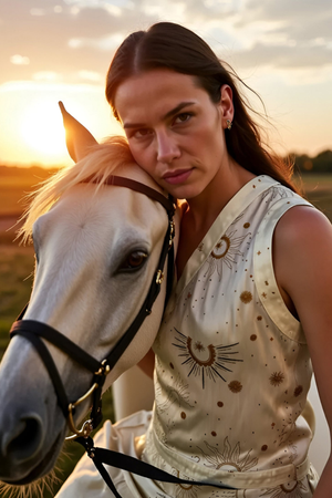 Priest Solar System-Printed Vest