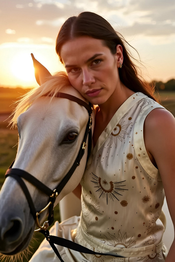 Priest Solar System-Printed Vest