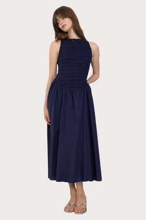 Luce Midi Dress in Vintage Navy