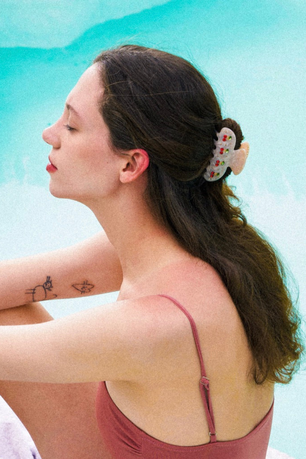 Cherry Sunset Hair Claw