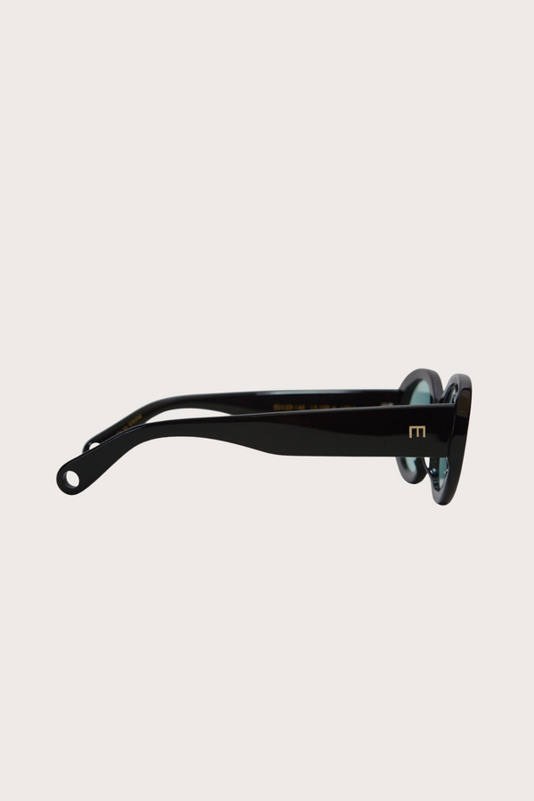 Lyna in Gloss Black Teal Lens