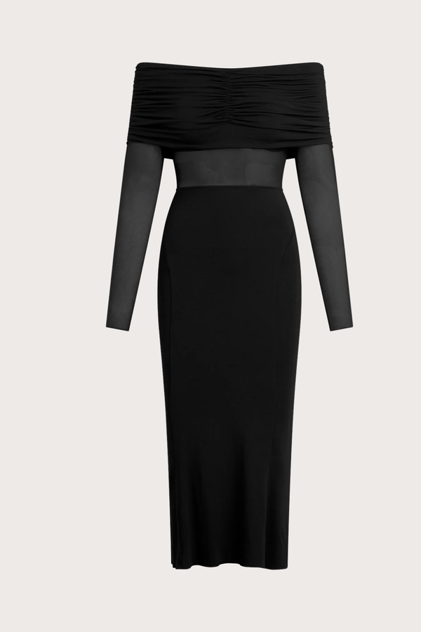 The New Era Midi Dress in Black