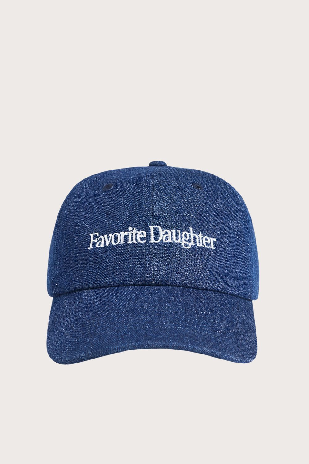 The Washed Denim Baseball Cap in Dark Wash