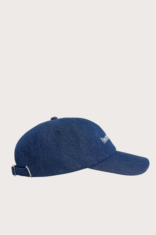 The Washed Denim Baseball Cap in Dark Wash