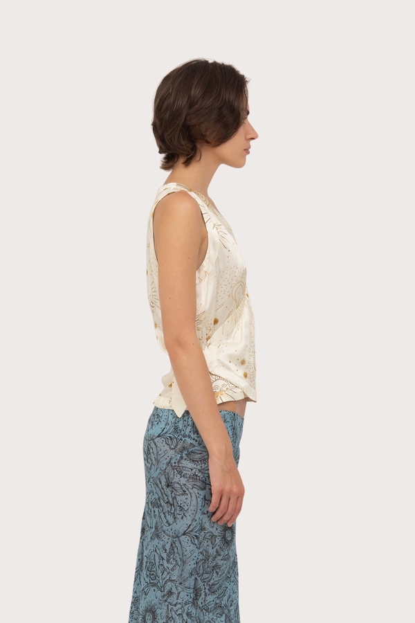 Priest Solar System-Printed Vest