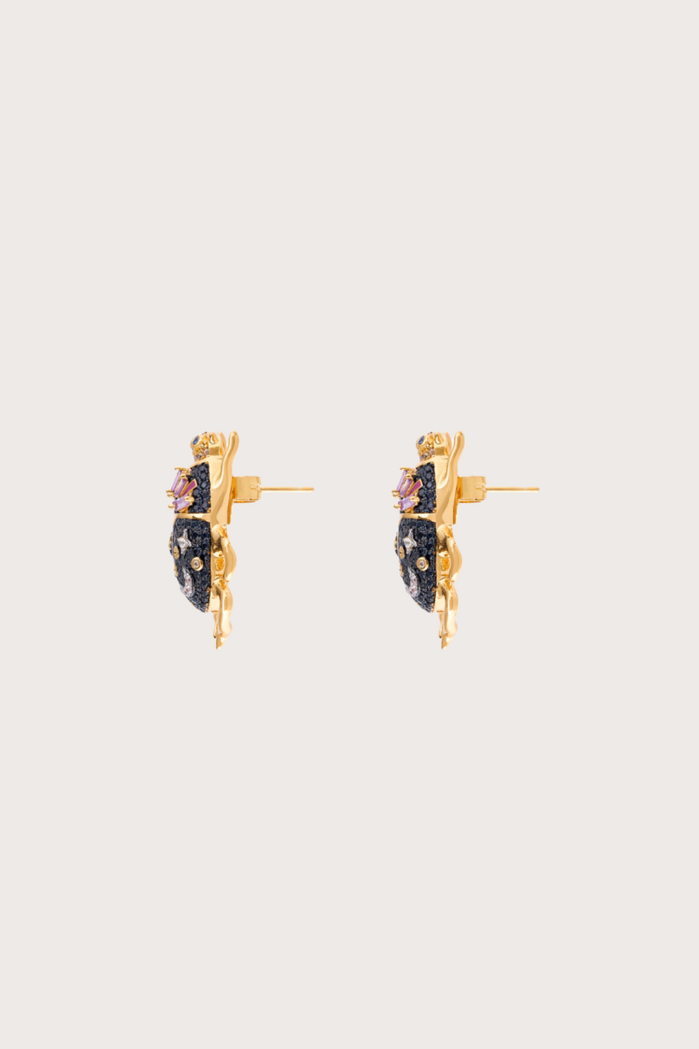 Delirio Jepri Black Stud Earrings