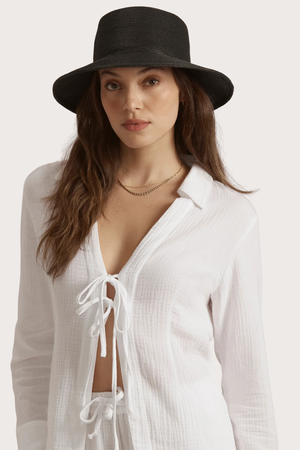 The Straw Favorite Hat in Black
