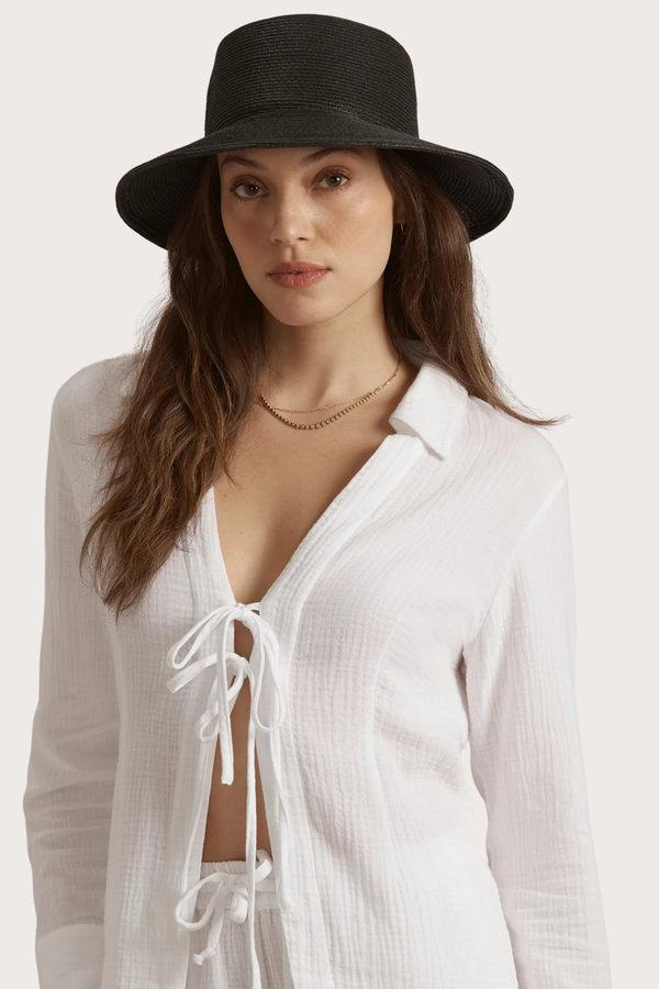 The Straw Favorite Hat in Black