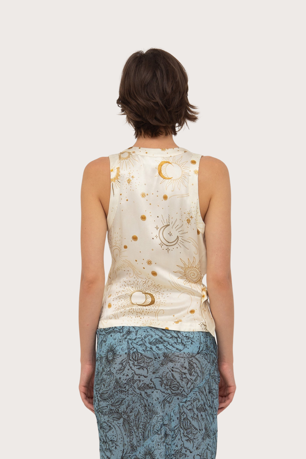 Priest Solar System-Printed Vest