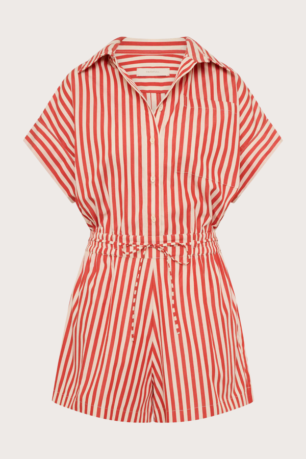 Zion Playsuit in Dusty Tomato