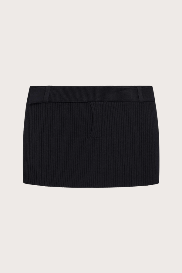 North Light Knit Skirt in Onyx