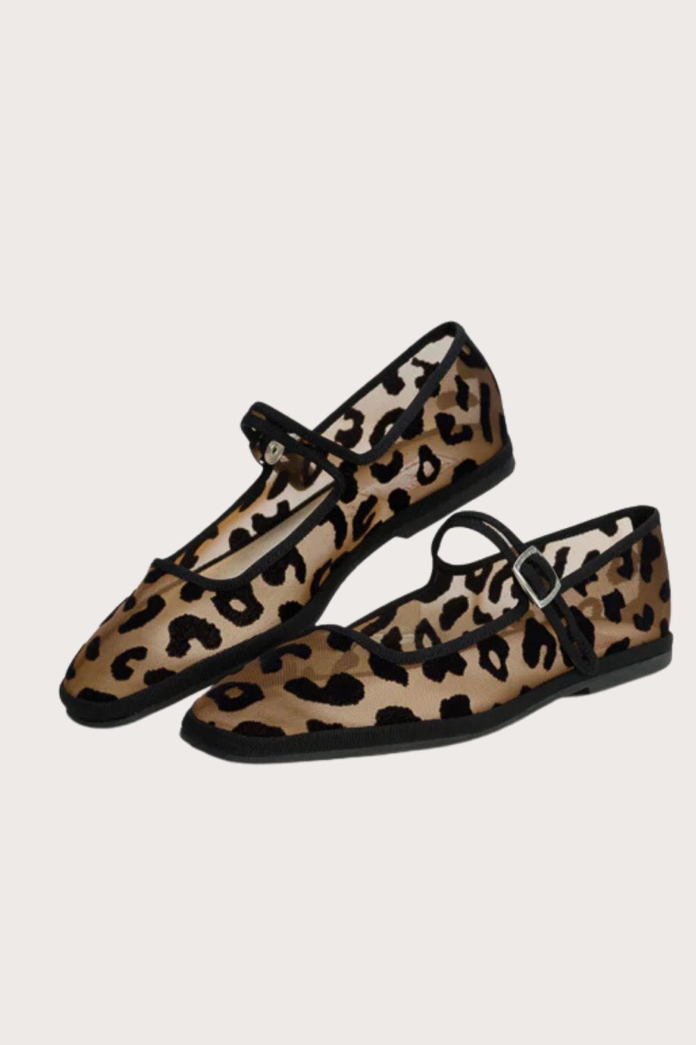 Bambinetta Nude Mesh with Leopard