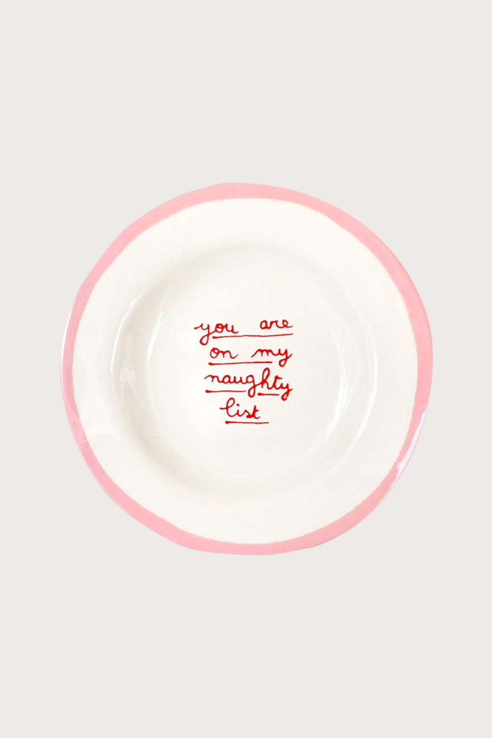 Naughty List Dessert Plate