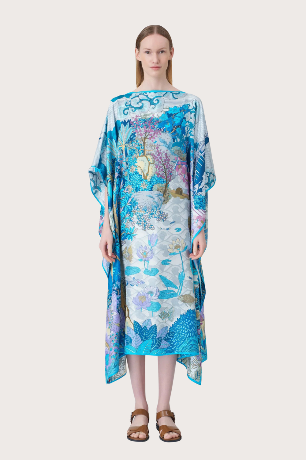 Siam Iconic River Kaftan in Blue