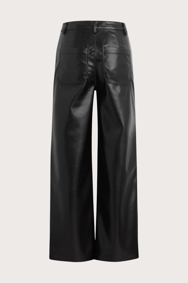 The Mischa Super High Rise Wide Leg Ankle in Raven