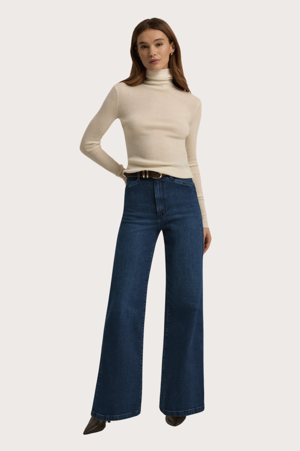 The Mischa Super High Rise Wide Leg in Columbia