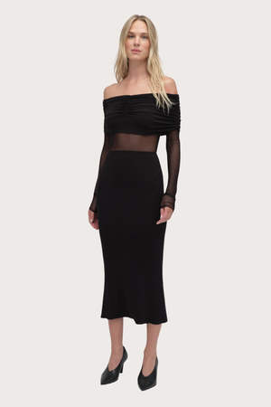 The New Era Midi Dress in Black