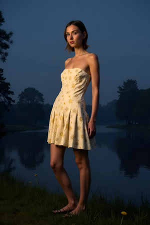 Priest Solar System-Printed Mini Dress