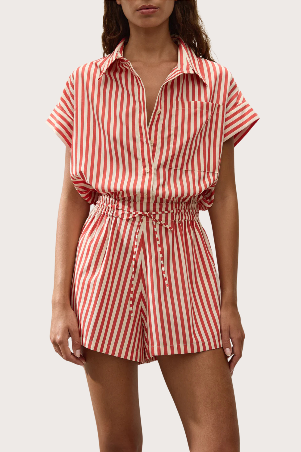 Zion Playsuit in Dusty Tomato